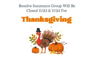 Resolve Insurance Group Thanksgiving Closures