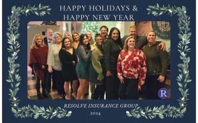 Happy Holidays & Happy New Year from the team at Resolve Insurance Group!