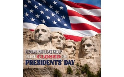 Resolve Insurance Group will be Closed for the Holiday Monday, February 16
