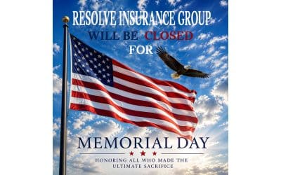 Resolve Insurance Group will be Closed for Memorial Day